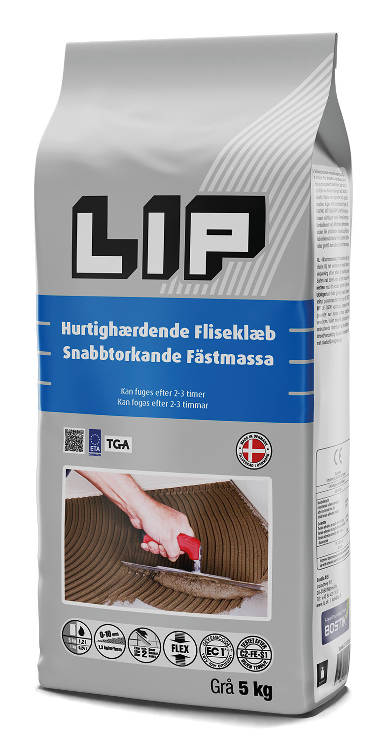 FÄSTMASSA LIP SNABBFIX GRÅ - LIP