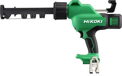 Grön och svart patronpistol med texten "HiKOKI".