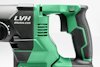 Grön och svart sladdlös borrhammare med texten "LVH BRUSHLESS" på sidan.