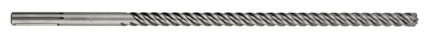 Metallborr med spiraldesign och grå yta, kompatibel med SDS-Max-system.
