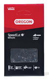 Förpackning med OREGON SpeedCut kedjesågskedja, modell 95TXL072, för 18" svärd. Anpassad för Husqvarna och Jonsered.