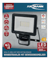 Förpackning av LED-strålkastare med rörelsesensor, 20W, 2200 lumen, IP65. Märke: Ansmann Luminary.