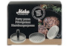 Förpackning av Maku Kitchen Life hamburgerpress med bild på hamburgare och pressdelar.