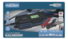 Ansmann BC 6-12/4A-batteriladdare för blybatterier, med display och klämmor på förpackningen.