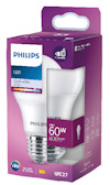 Lila förpackning med Philips LED-lampa, 6W, 806 lumen, E27, cool white 4000K.