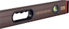 Vattenpass i brunt med texten "LIMITED EDITION" och ett handtag. Inbyggd libell och streckkod.