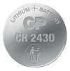Litiumbatteri GP CR 2430 med varningssymbol och texten "LITHIUM BATTERY" och "CR 2430".