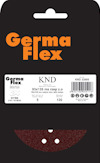 Förpackning med sliprondell Germa Flex, 93x135 mm, 120 korn, fem pack.