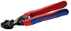 Avbitartång med röda och blå handtag, märkt "KNIPEX".