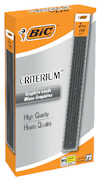 Orange förpackning med BIC Criterium grafitstift 2mm HB, 72 stift. Text: "High Quality, Haute Qualité."