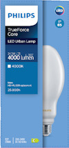 Förpackning av Philips TrueForce Core LED Urban Lamp, 4000 lumen, IP65.