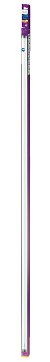 LED-lysrör i vit och lila förpackning med texten "B22D LED Tube".