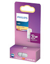 Förpackning av Philips LED-lampa, varmvit 2700K, 1.8W motsvarande 20W, 205 lumen, sockel GY6.35.