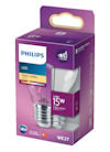 Förpackning för Philips LED-lampa, E27, 15W, 136 lumen, varmvit 2700K.