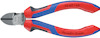Sidavbitare med rödblått handtag och text "KNIPEX Vanadin-Super 70 02 140" på handtaget.