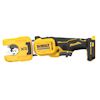 Gul och svart sladdlös kabelkapare med DeWalt-logotyp och XR Brushless märkning.