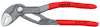 Rörtång med röda handtag och justerbara käftar, märkt "KNIPEX" och "Made in Germany".
